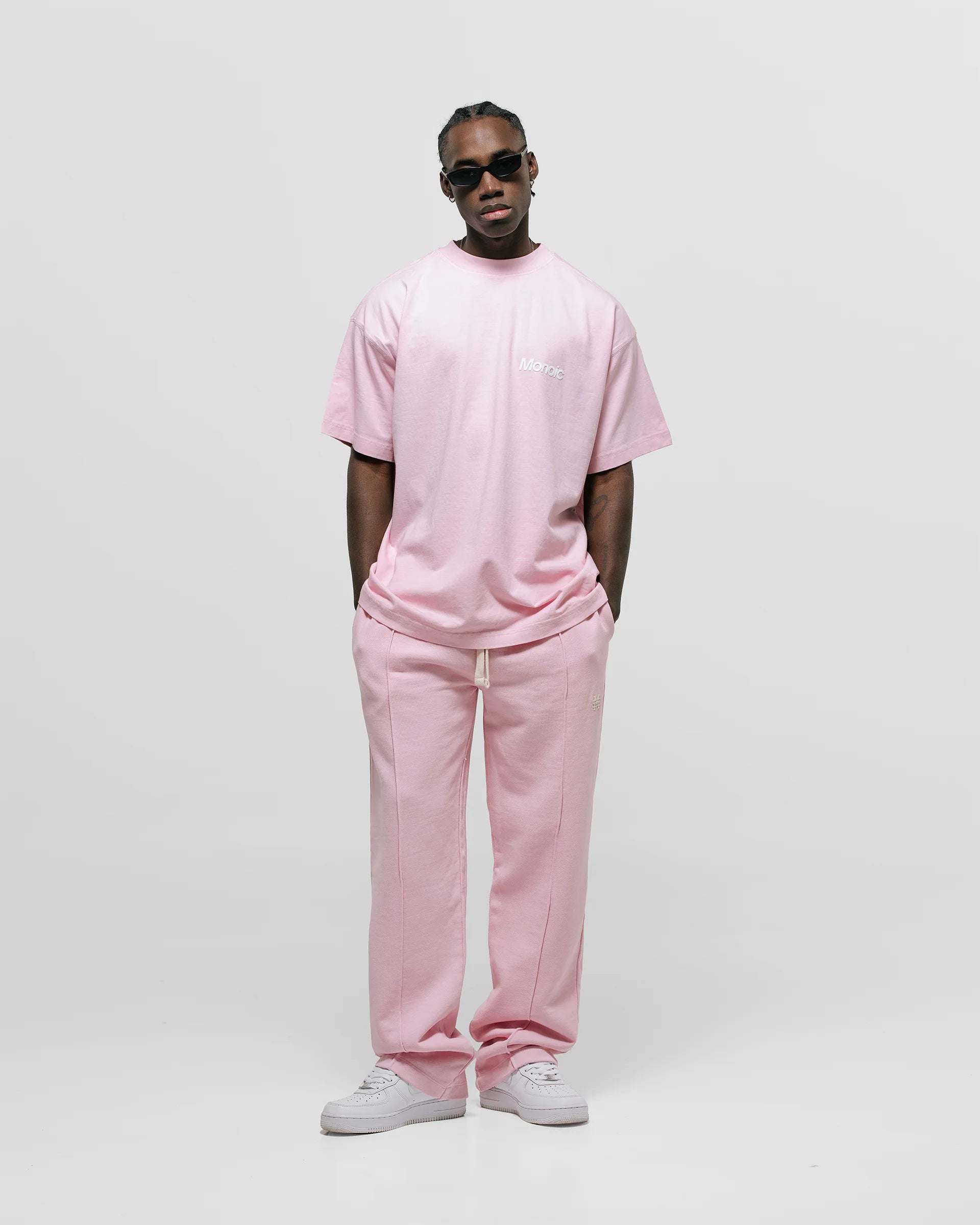 Monoic Camiseta Logo Oversized V3 - Rosado Pastel