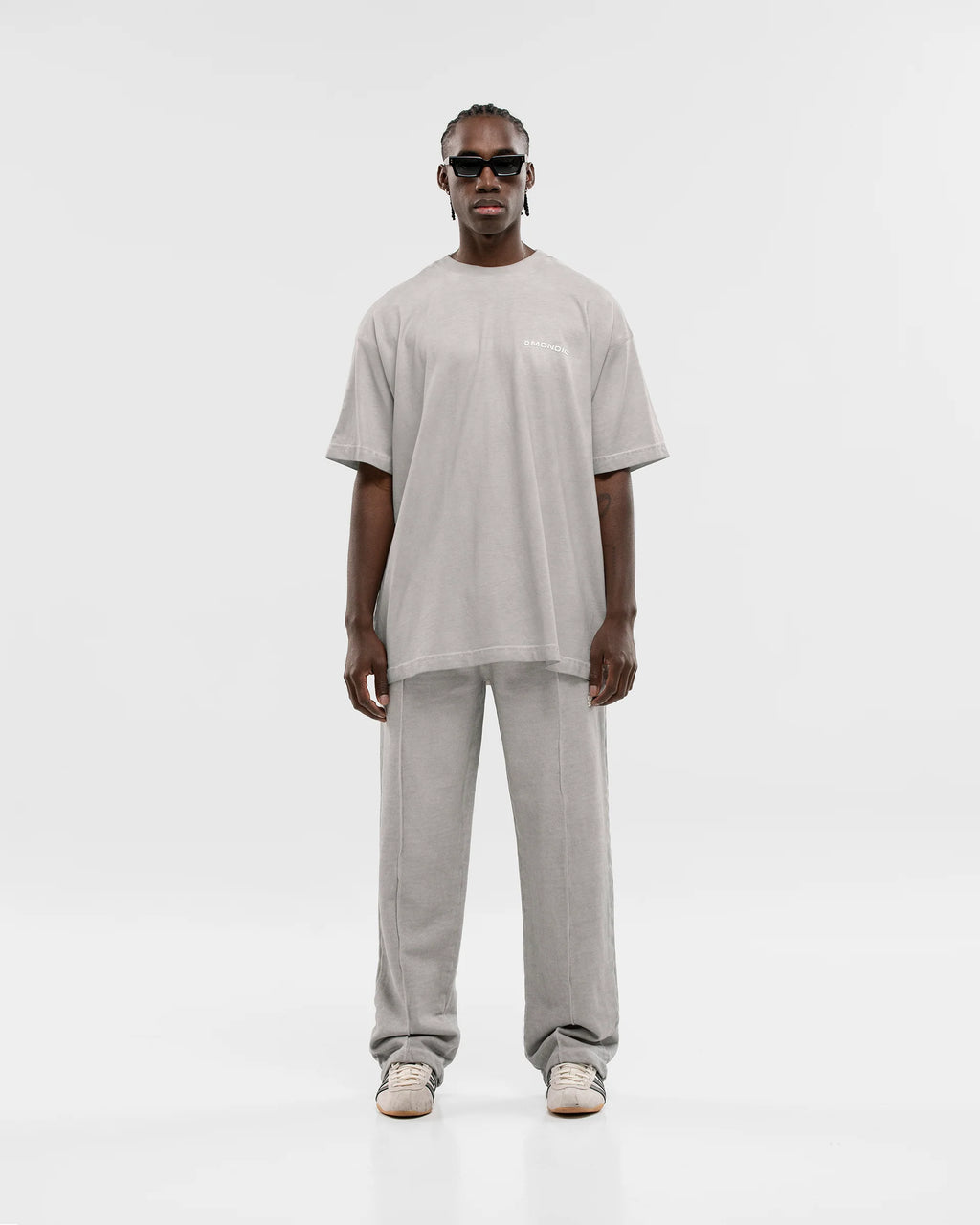 Monoic Camiseta Oversized Básica V2 - Gris Desgastado