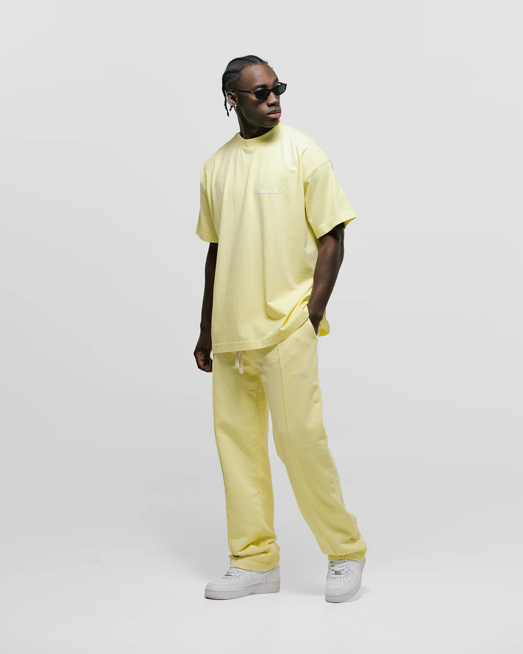 Monoic Camiseta Oversized Básica V3 - Amarillo Pastel