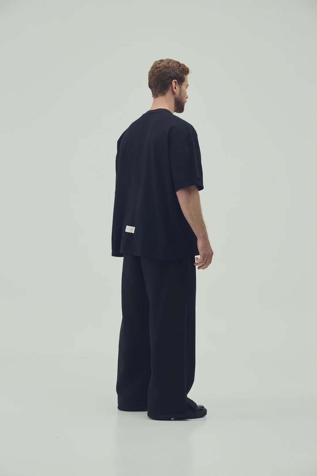 Utópico Camiseta Oversized - Negro