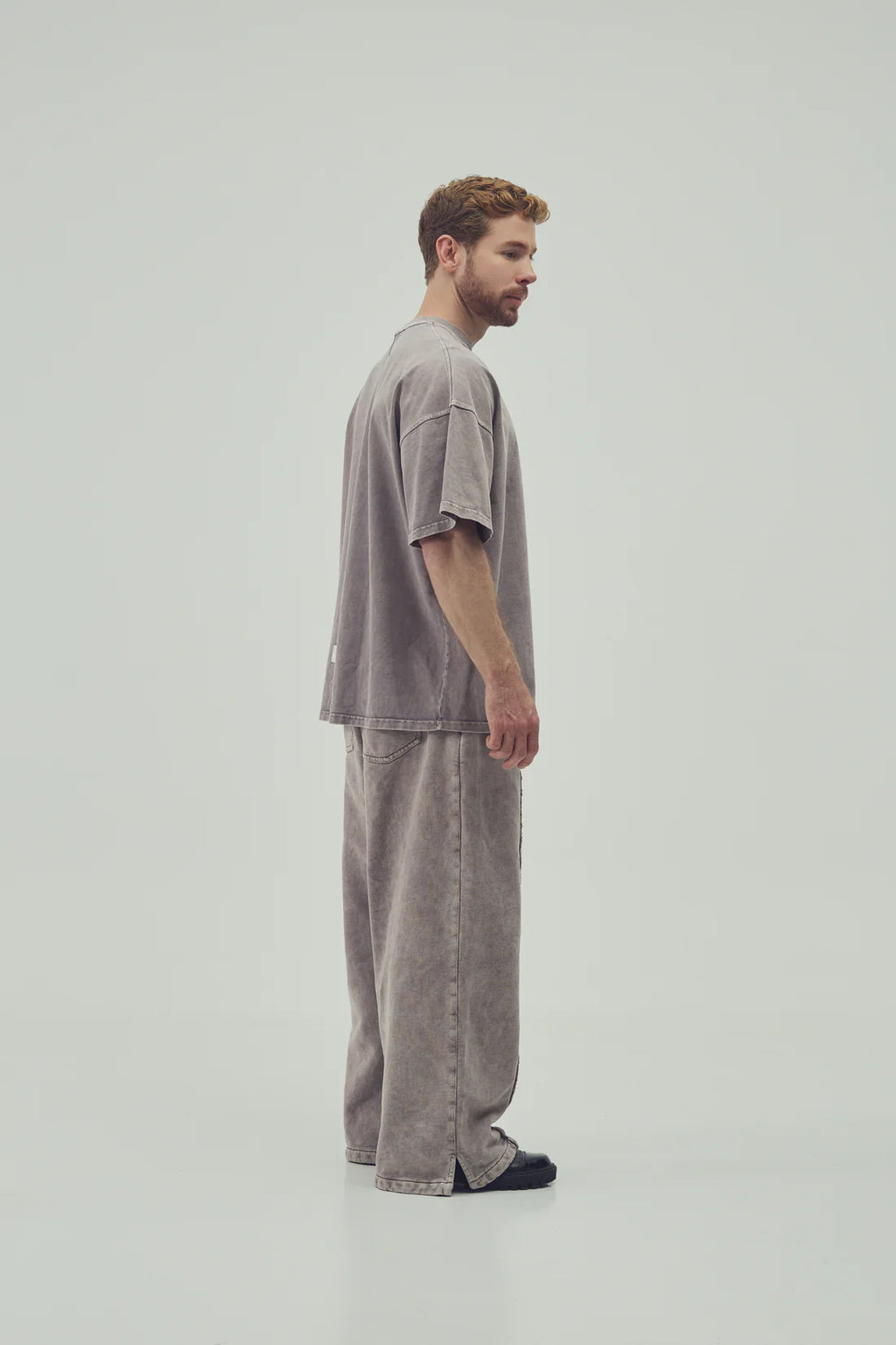 Utópico Camiseta Oversized - Moca
