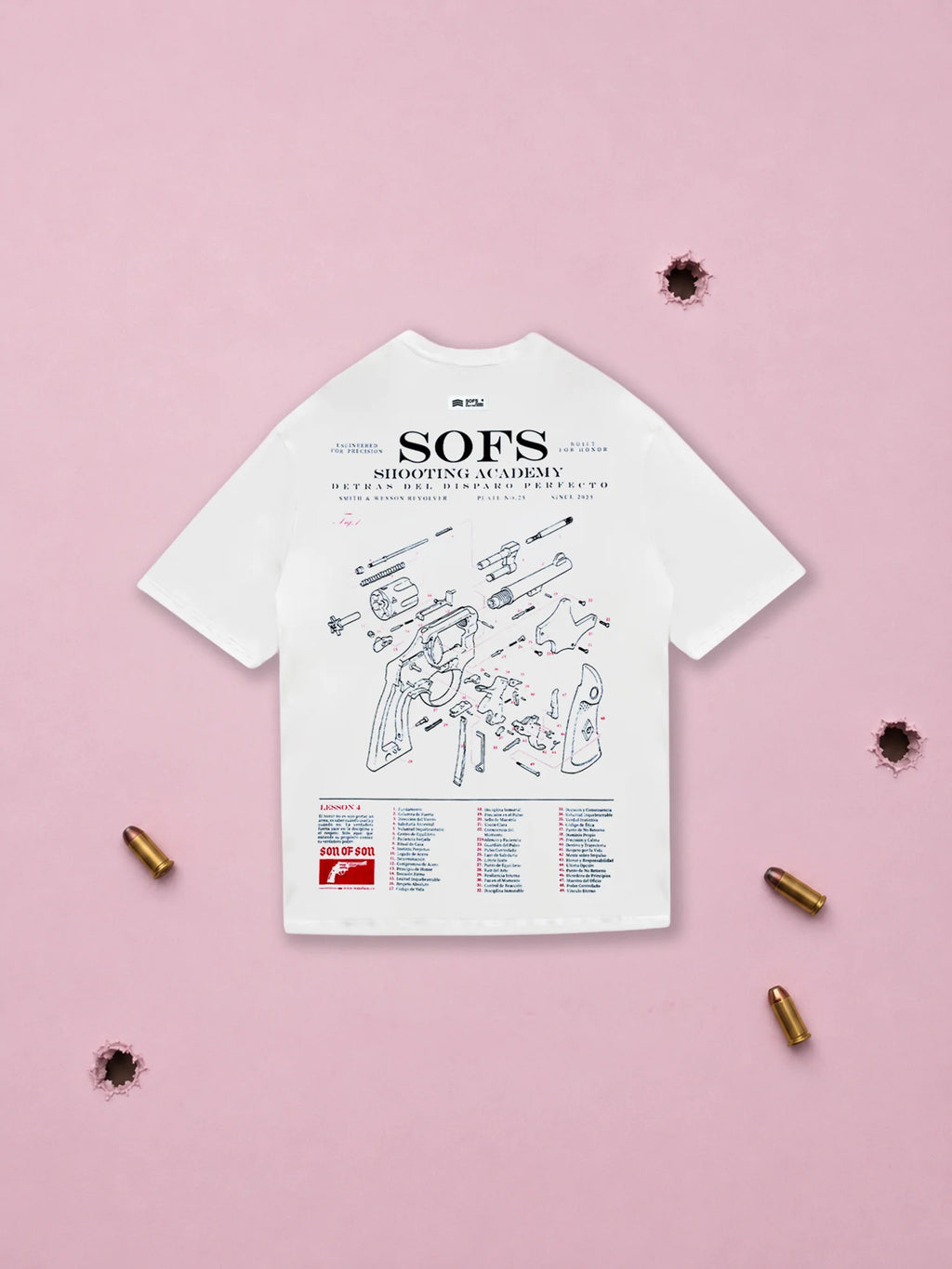 Son of son Field Notes Oversized T-Shirt — White OT-121