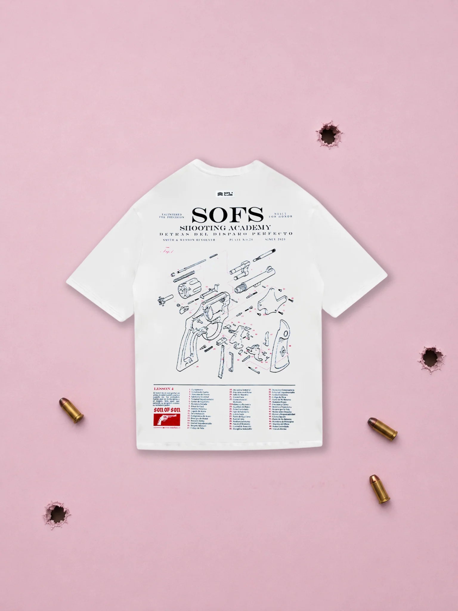Son of son Field Notes Oversized T-Shirt — White OT-121