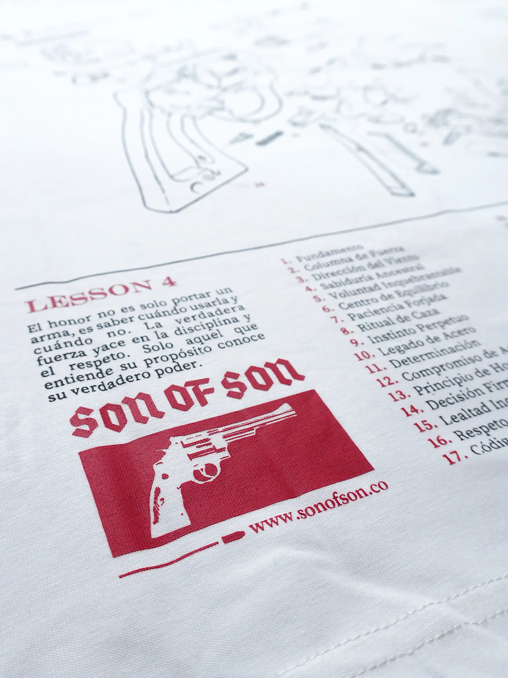 Son of son Field Notes Oversized T-Shirt — White OT-121