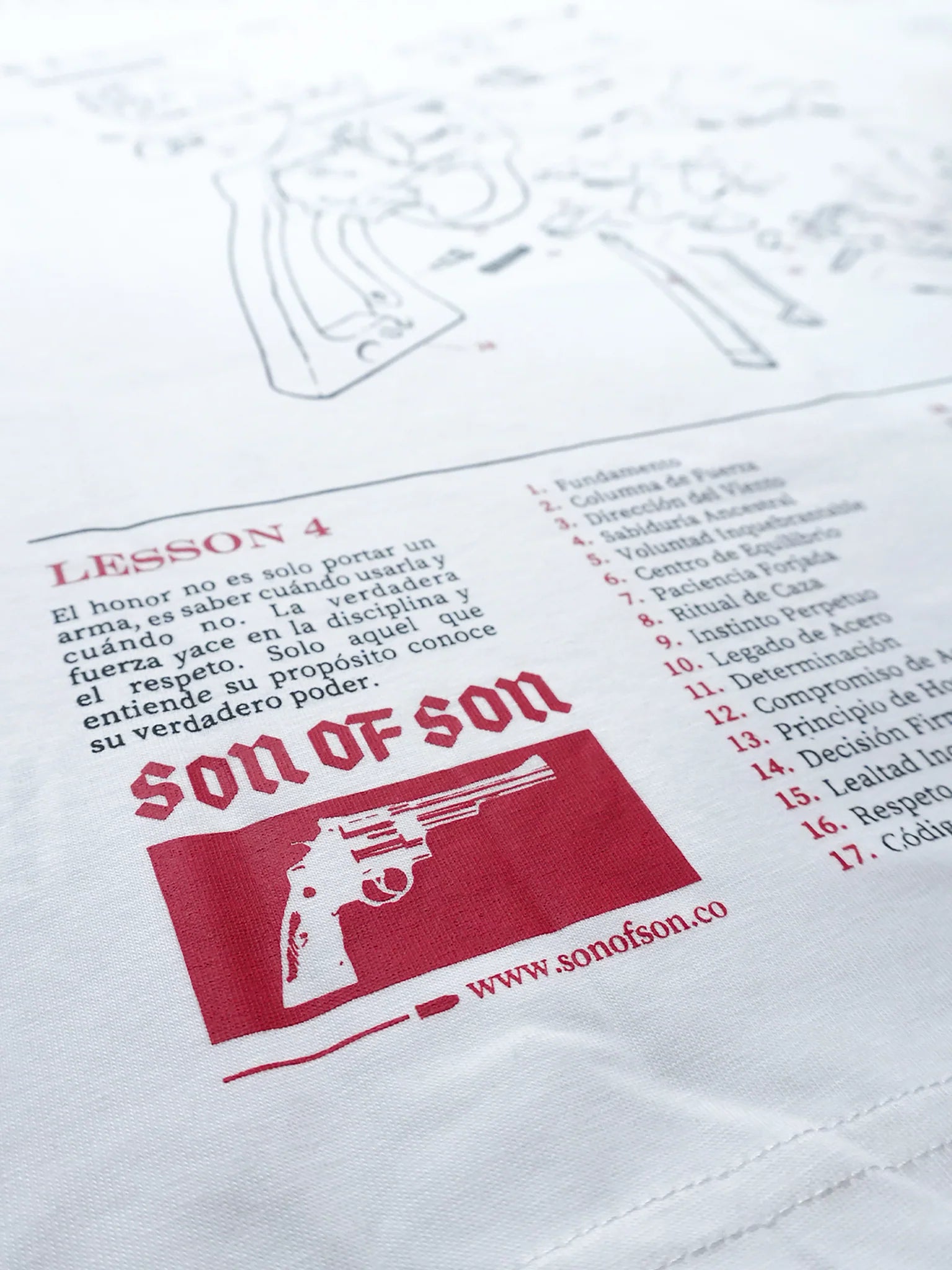 Son of son Field Notes Oversized T-Shirt — White OT-121
