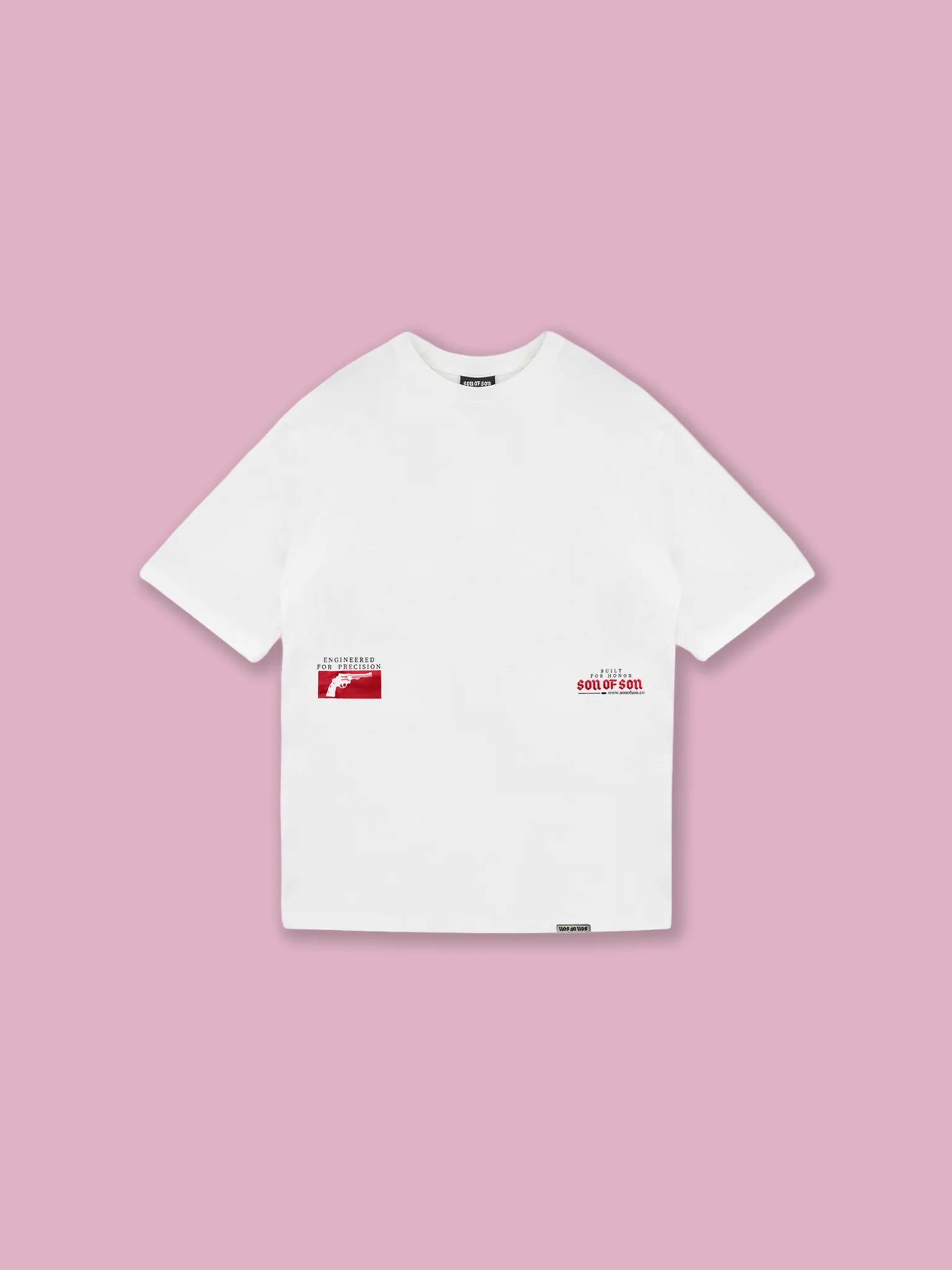 Son of son Field Notes Oversized T-Shirt — White OT-121