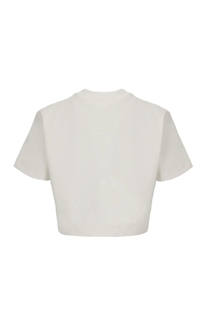 Aurum white born to fly croptop