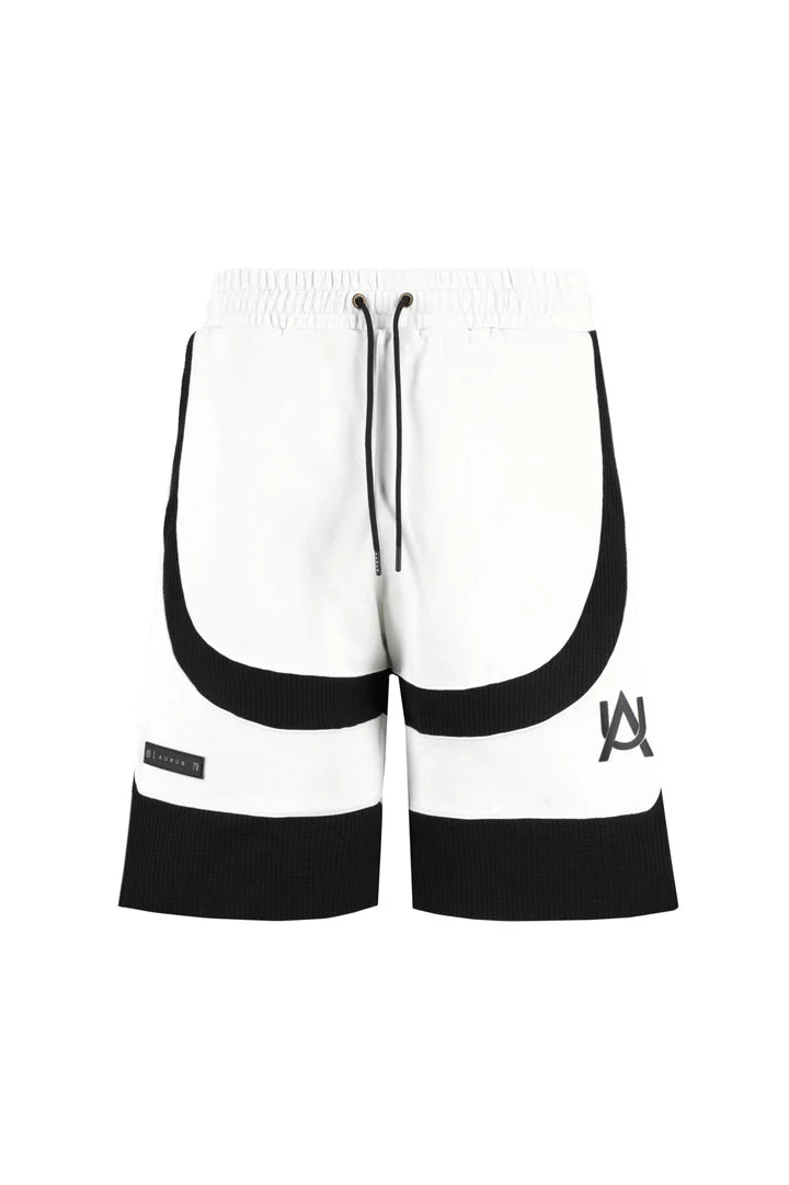 Aurum White Waffle Shorts