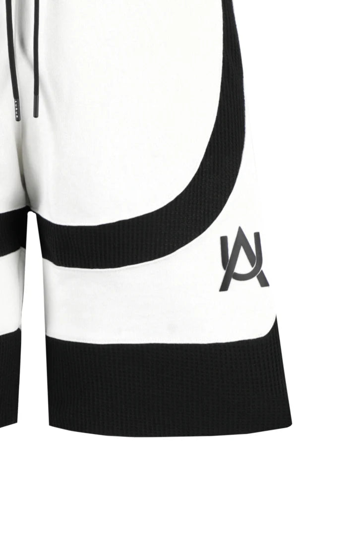 Aurum White Waffle Shorts