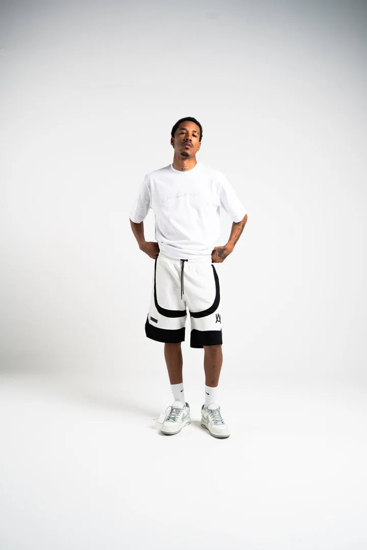 Aurum White Waffle Shorts