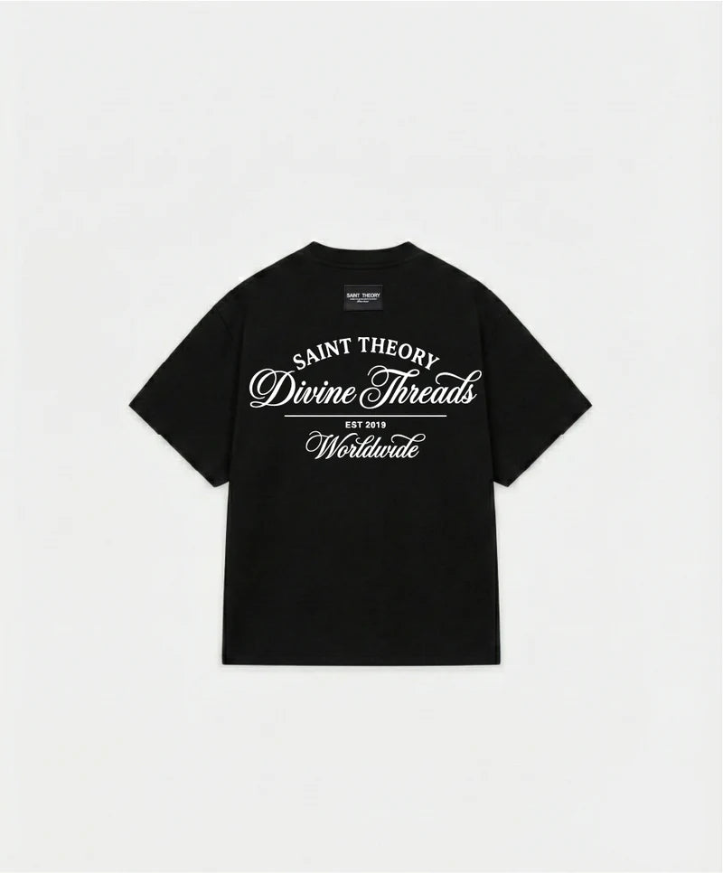 Saint Theory camiseta streetwear studios negro blanco
