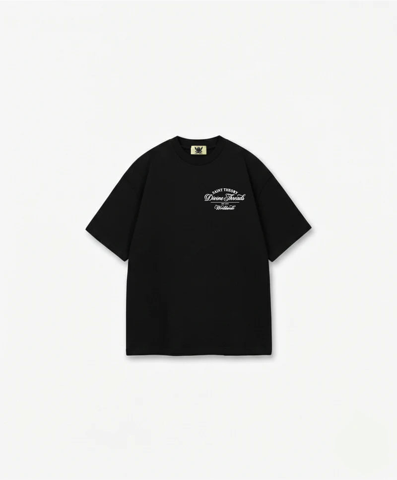 Saint Theory camiseta streetwear studios negro blanco