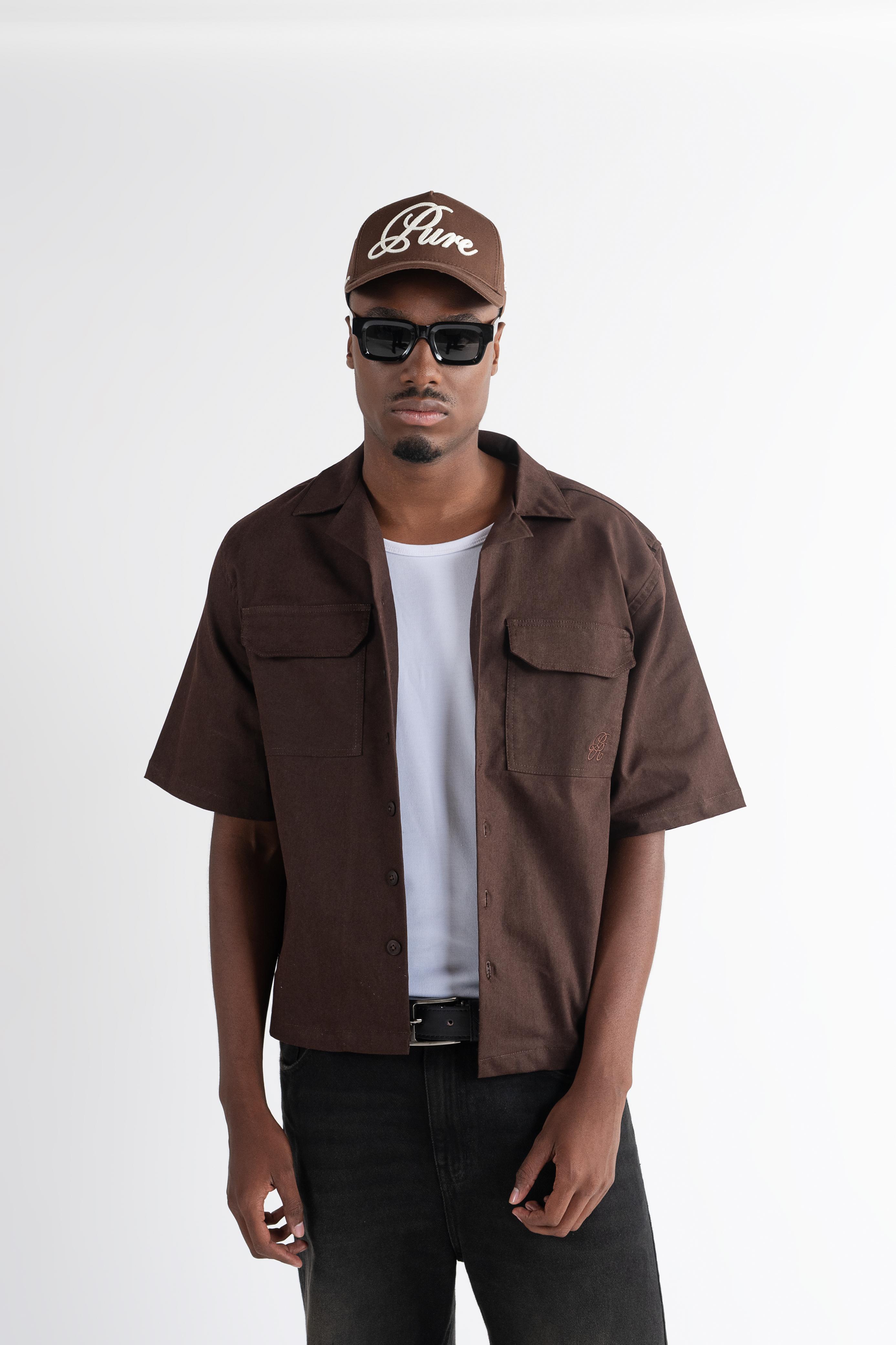 Pure camisa café highland PUR20324