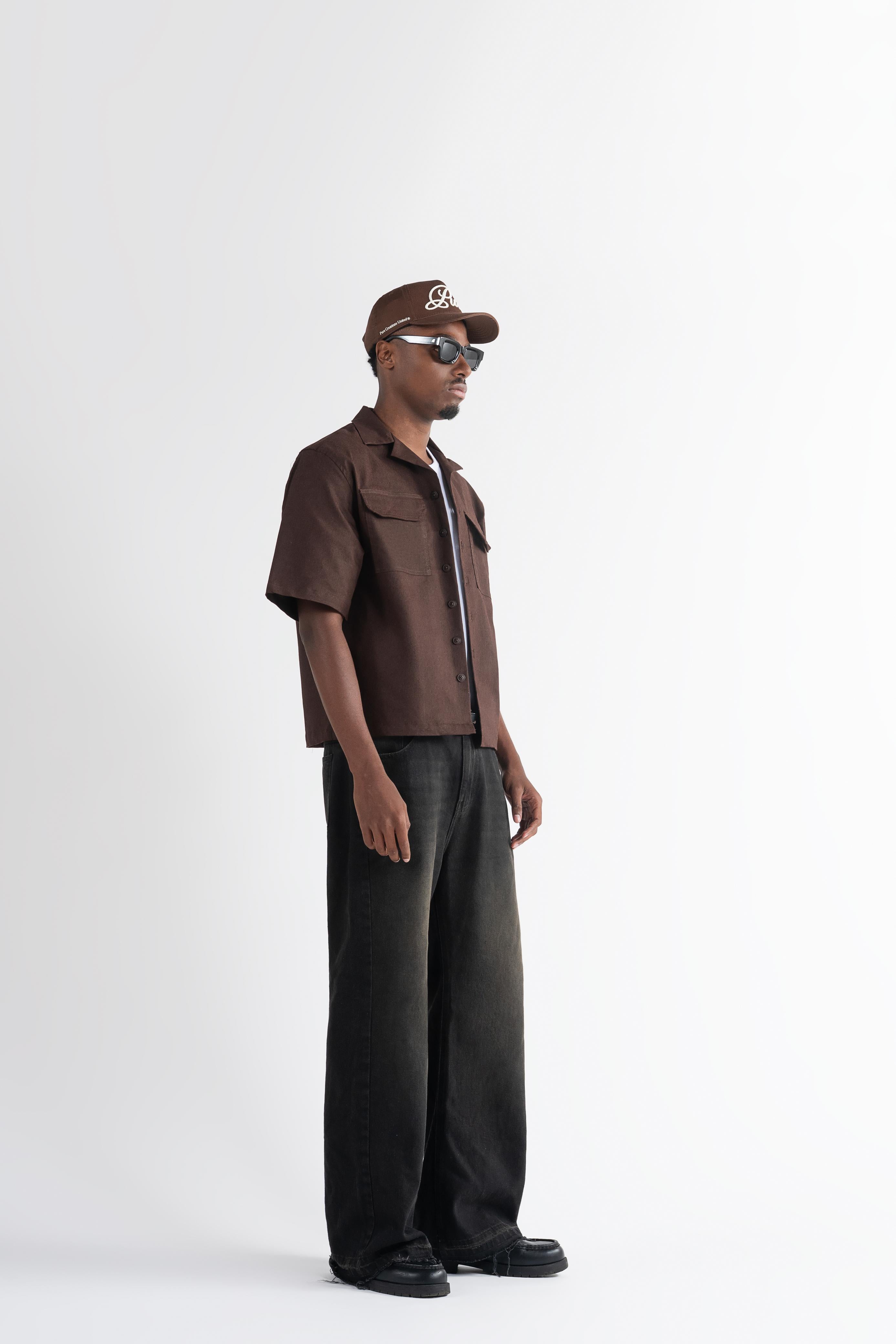 Pure camisa café highland PUR20324