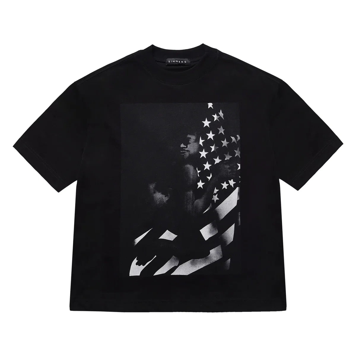 Sinners i <3 america black t-shirt