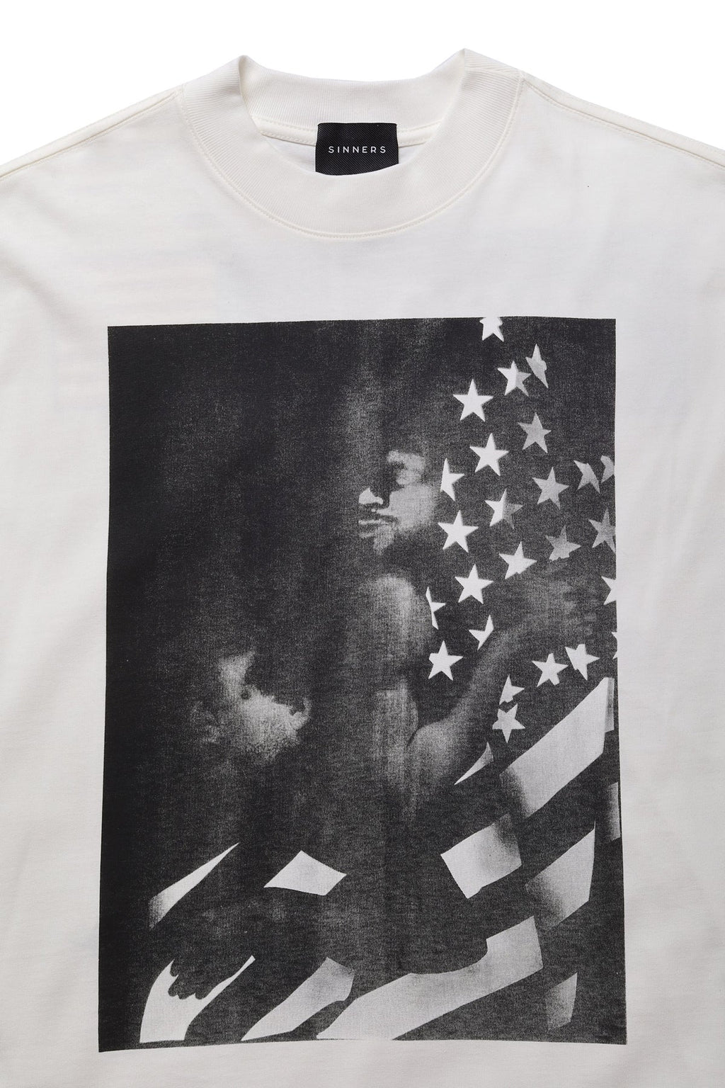 Sinners i <3 america creme t-shirt