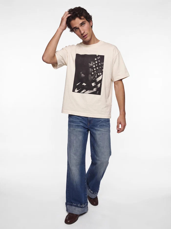 Sinners i <3 america creme t-shirt