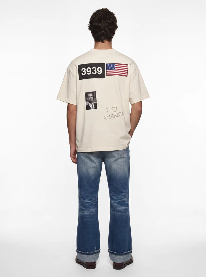 Sinners i <3 america creme t-shirt