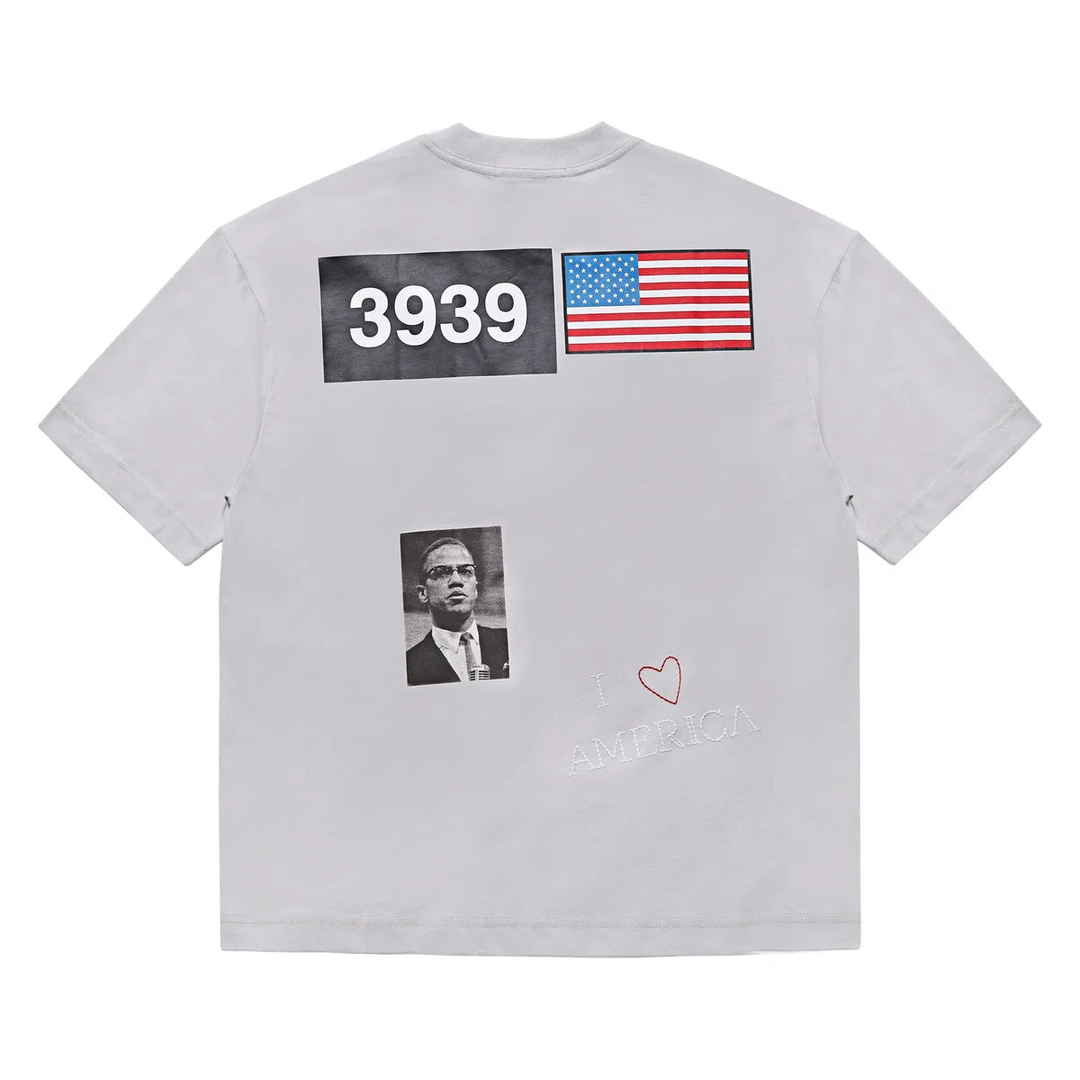 Sinners i <3 america gray t-shirt