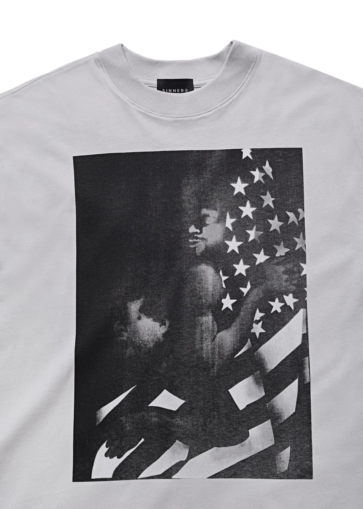 Sinners i <3 america gray t-shirt