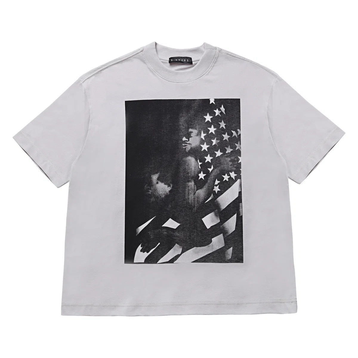 Sinners i <3 america gray t-shirt
