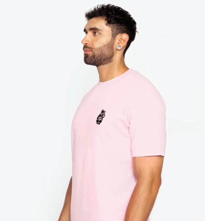 BLOW UP SLIM FIT PINK T-SHIRT C2-4011