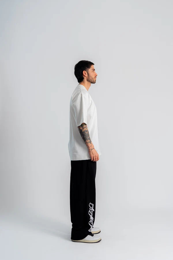 Aurum Overzized White Line T-Shirt