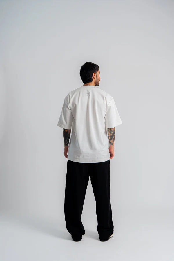 Aurum Overzized White Line T-Shirt