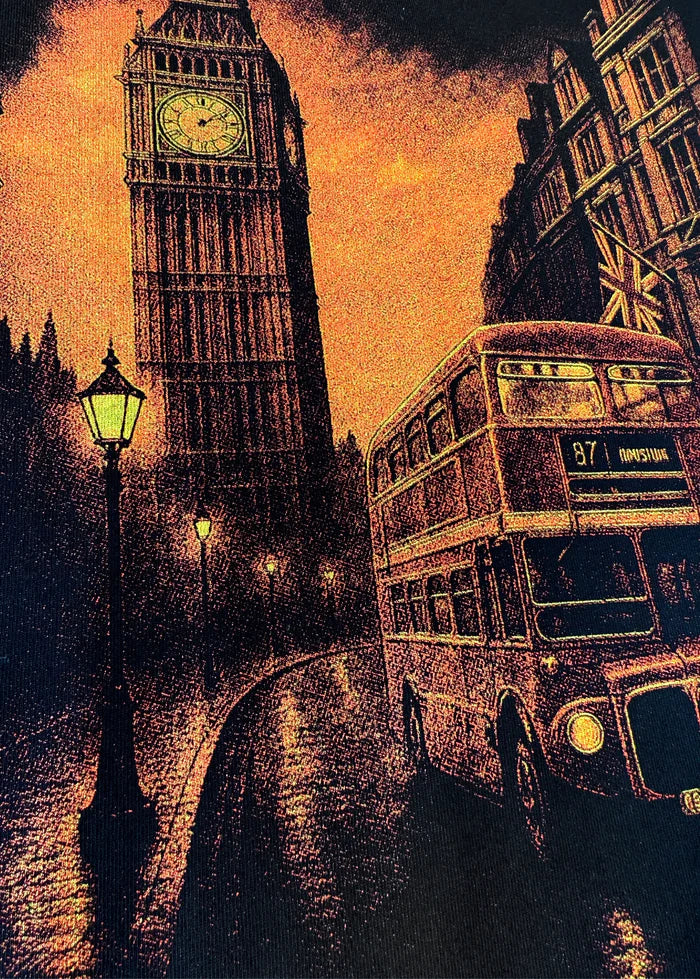 Crowncode camiseta london dreams - negra