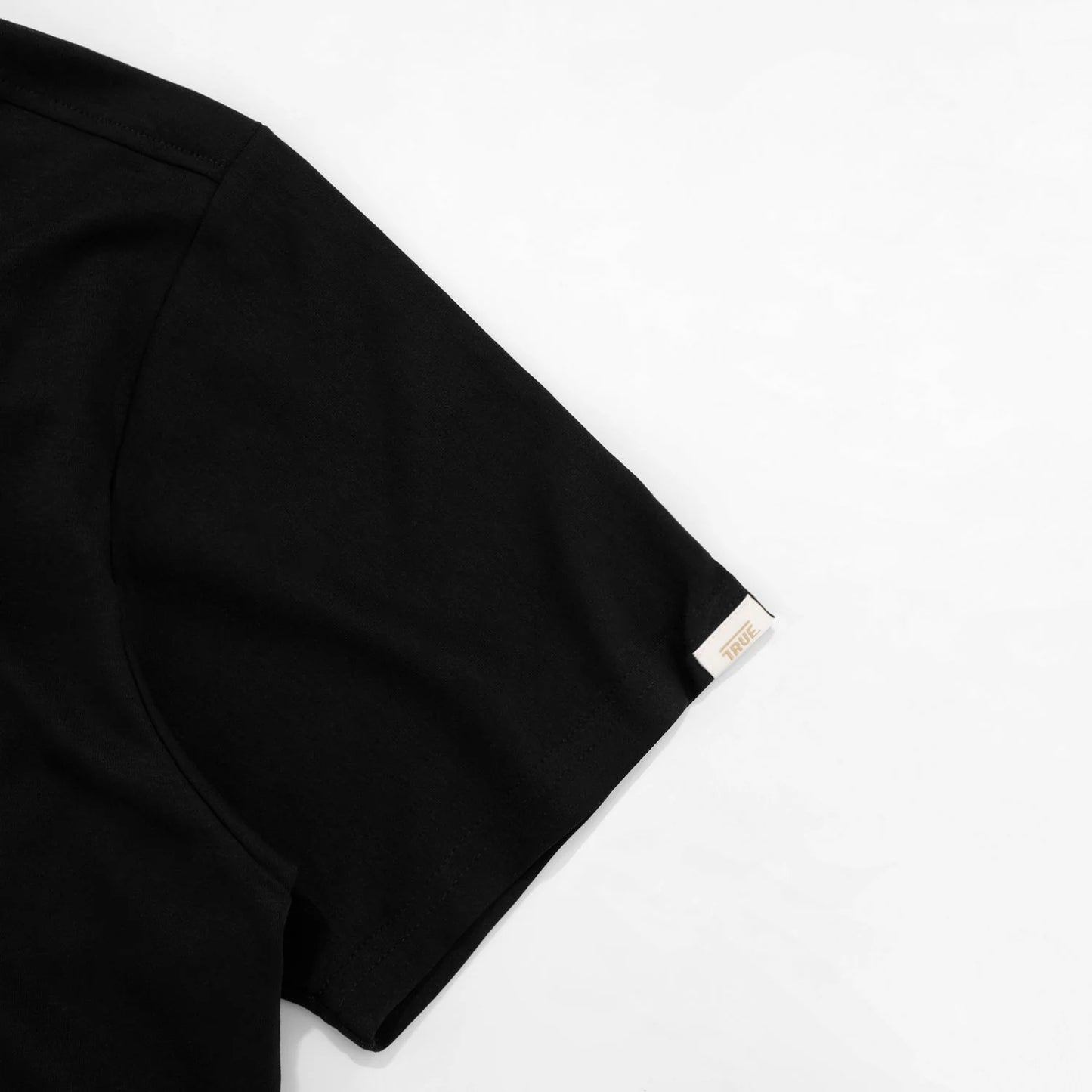 True Camiseta Clásica Logo Negro - Negra