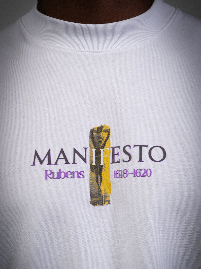 Manifesto camiseta oversize crucifixión