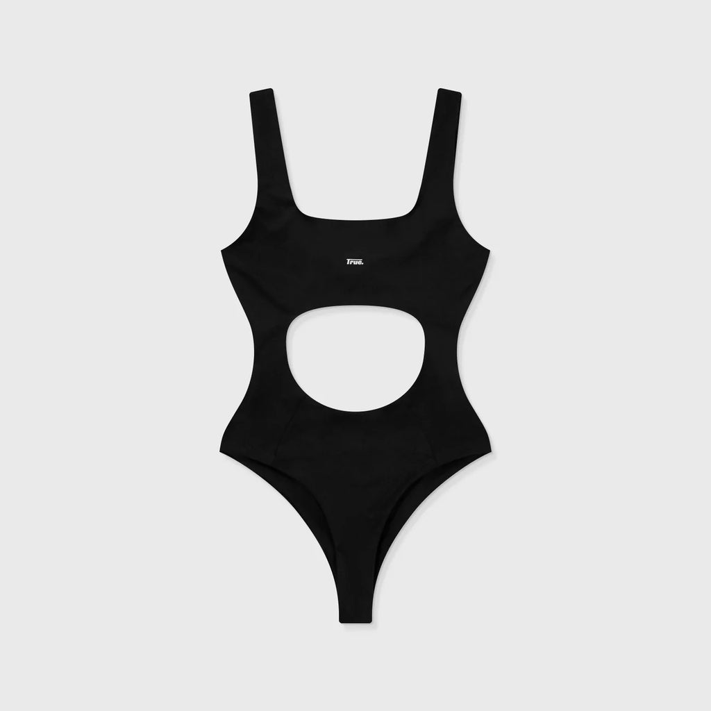 True cut-out bodysuit - black