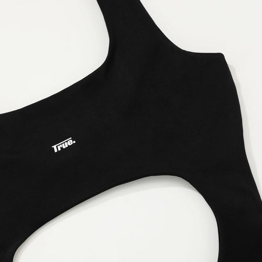 True Cut-Out Bodysuit - Black