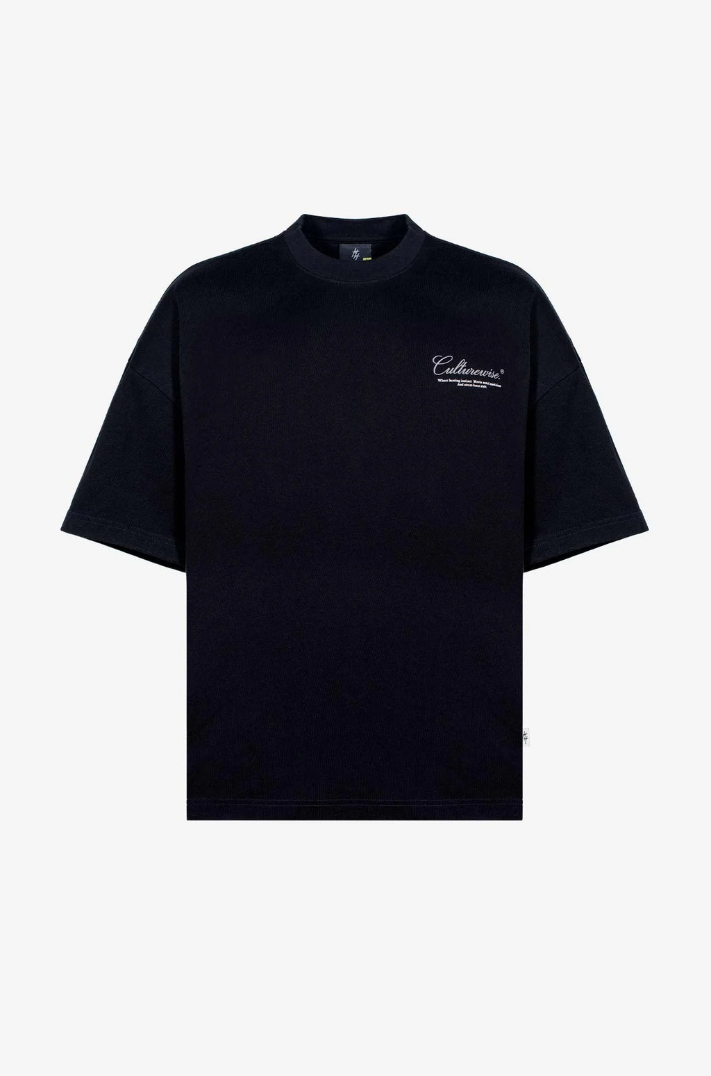 Culturewise Camiseta Negra Logo Chrome Reflective CWQ7-OREFLE