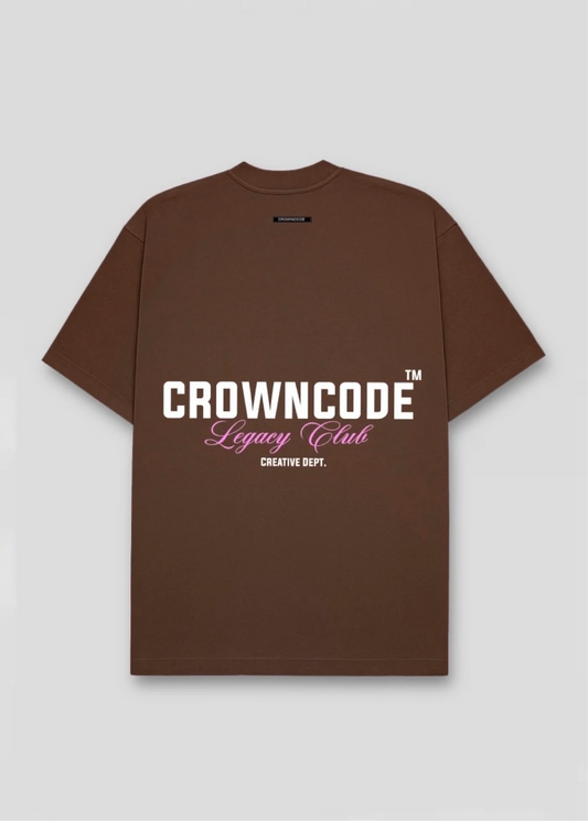 Crowncode camiseta legacy - chocolate