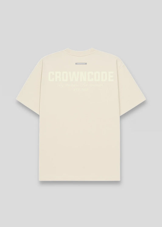 Crowncode camiseta dreamers - crema