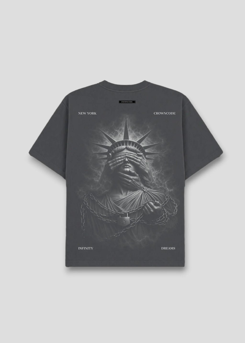 Crowncode camiseta empire - gris oscuro