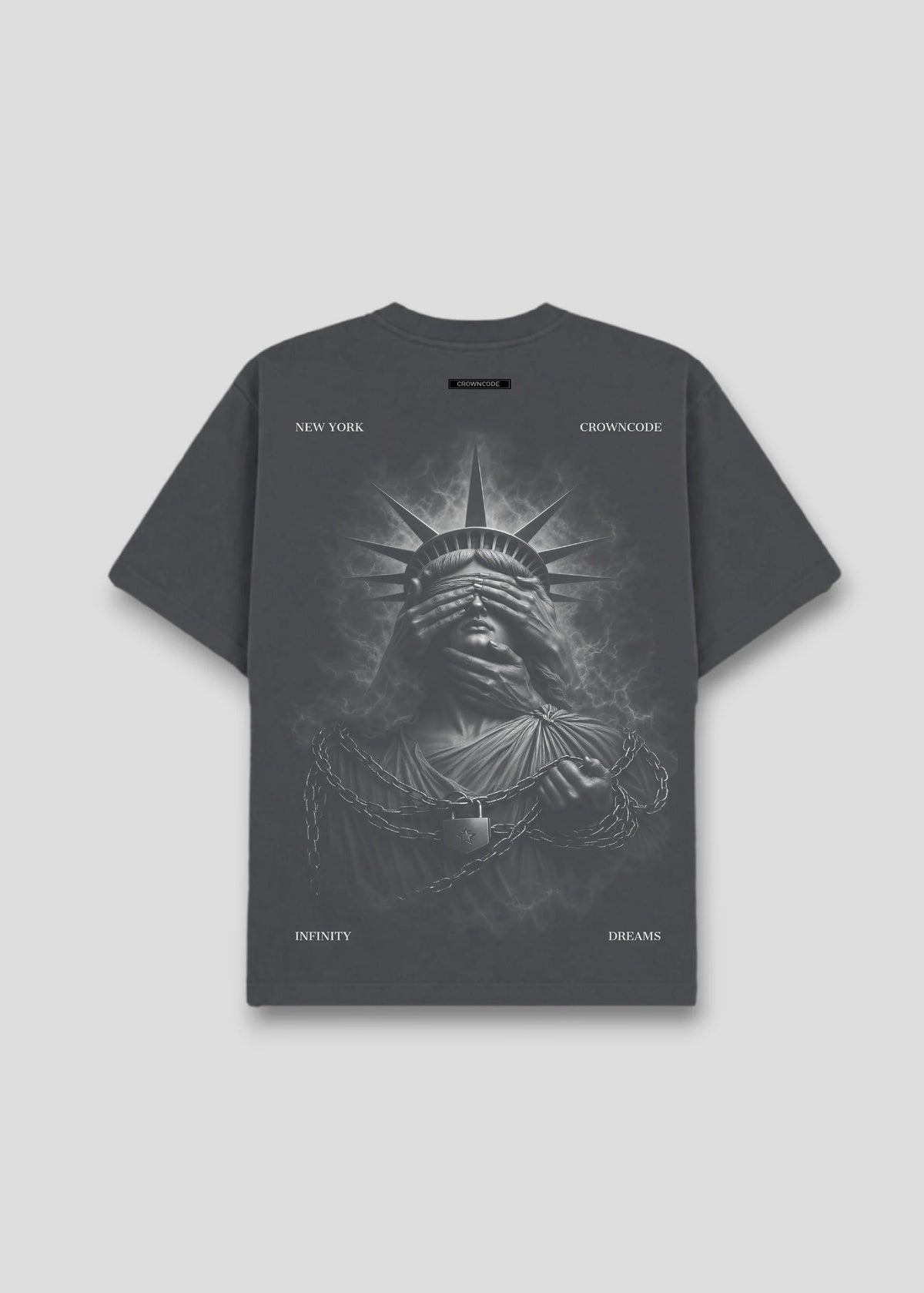 Crowncode camiseta empire - gris oscuro