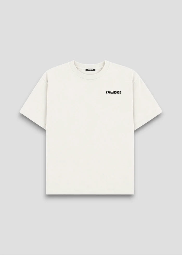 Crowncode Camiseta Icon - Off White