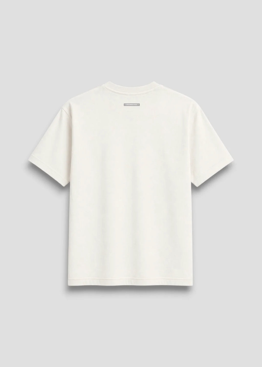 Crowncode Camiseta Regular Fit Básica - Off White