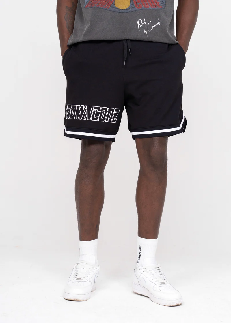 Crowncode short crowncode racing - negro