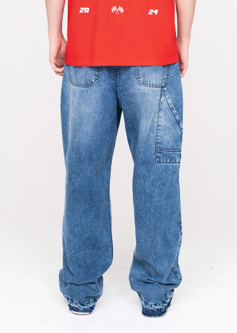Crowncode jean basico - azul washed