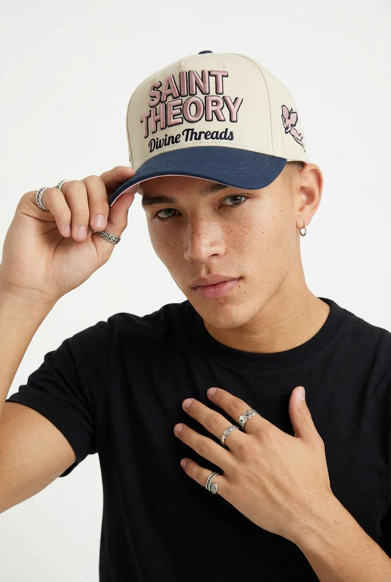 Saint Theory Gorra Divine Threds Cream Blue B