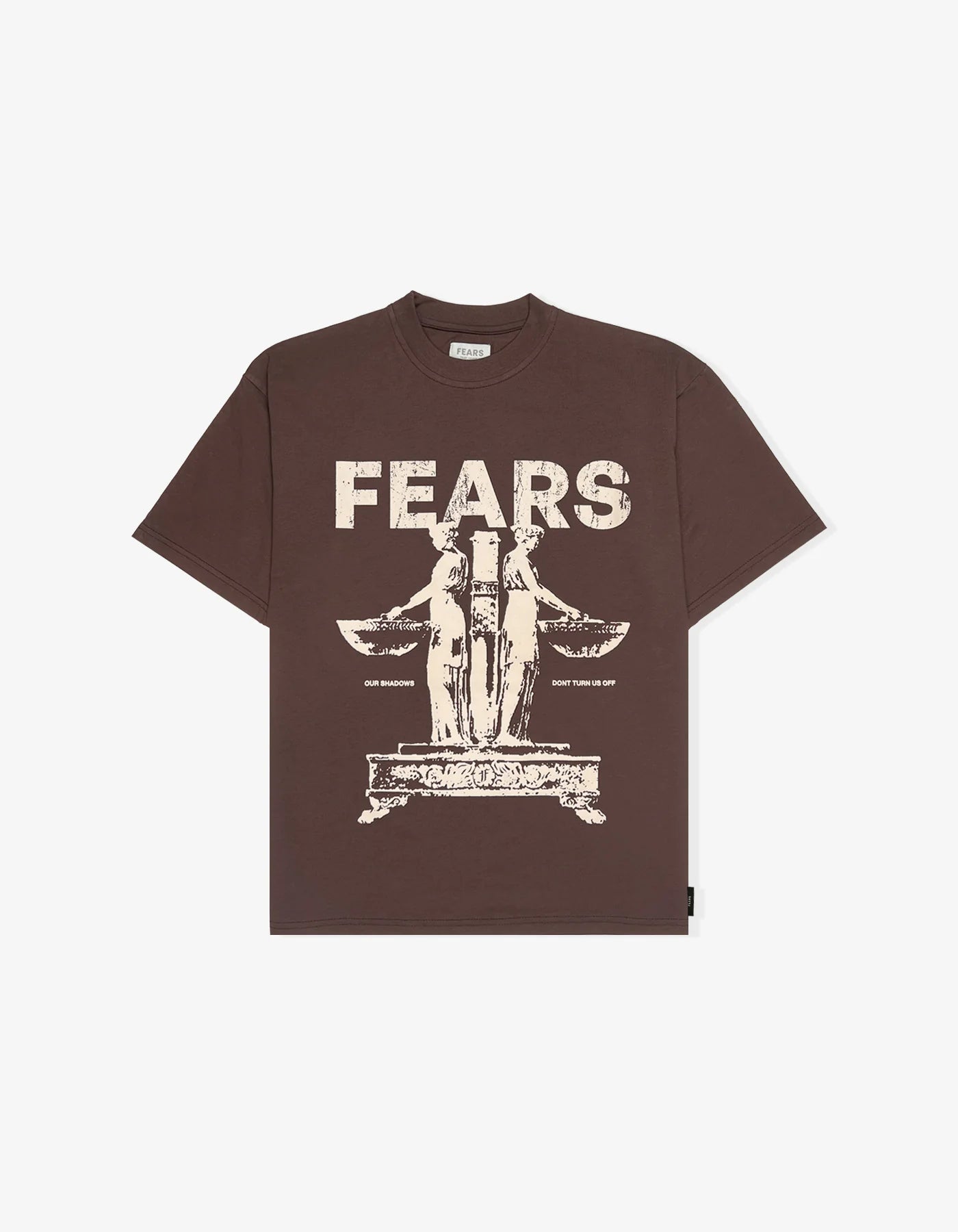 Fears Camiseta oversized our shadows- café