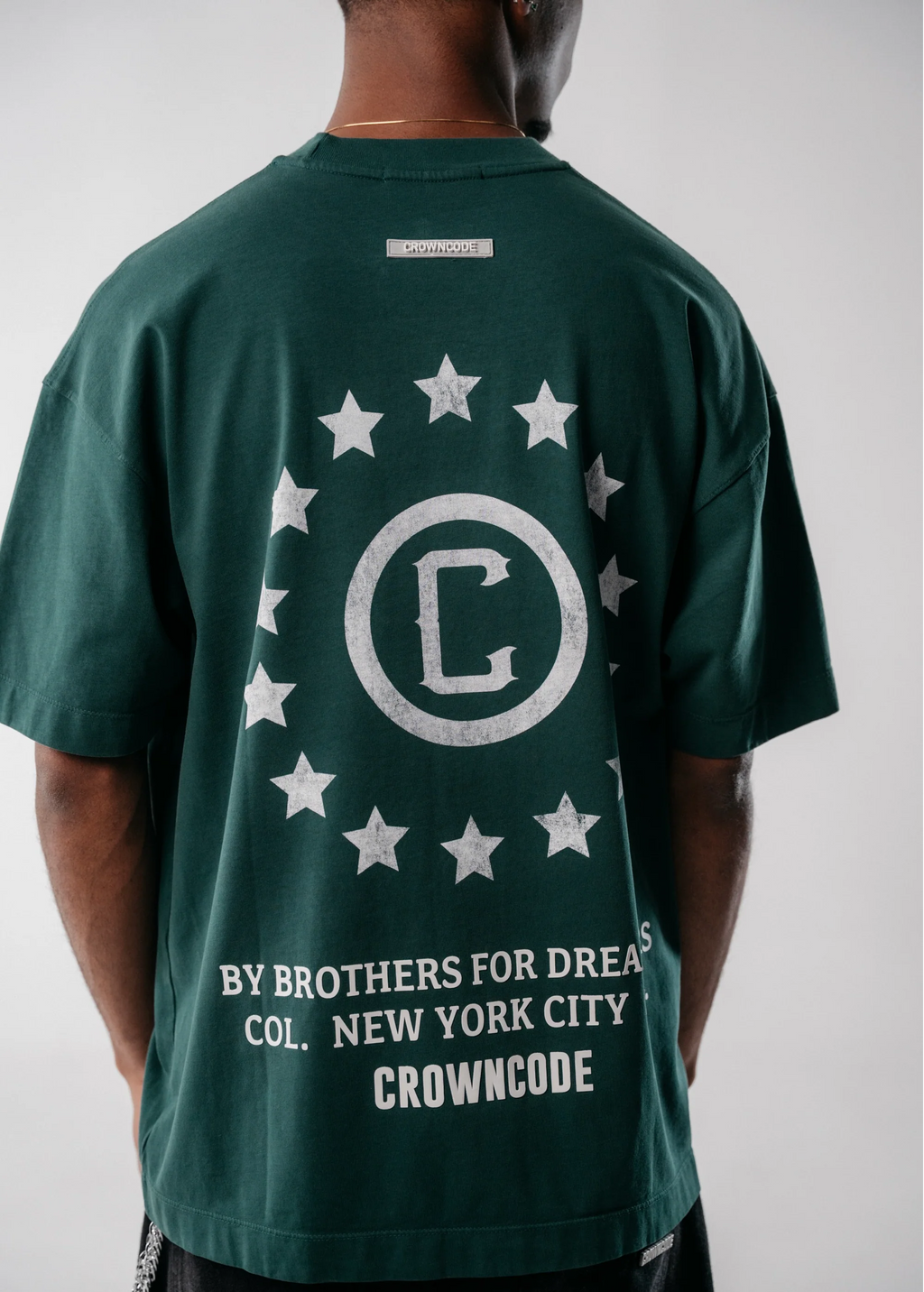 Crowncode camiseta dream state - verde bosque