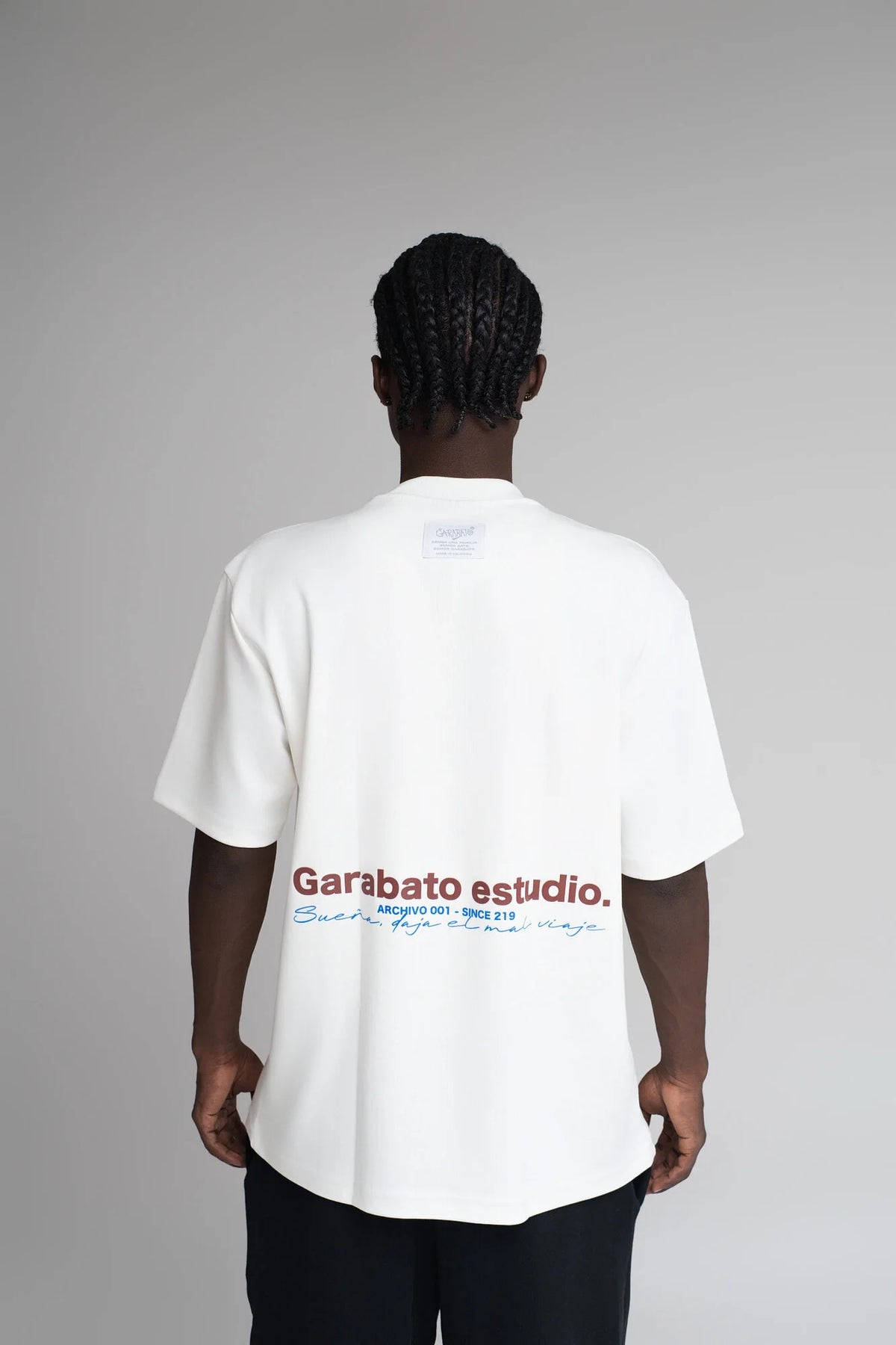 Garabato t-shirt white basic garabato estudio