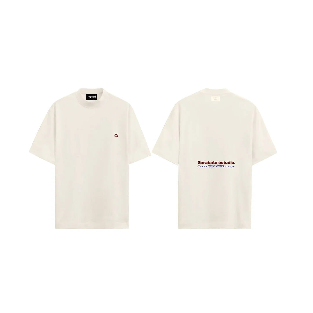 Garabato t-shirt white basic garabato estudio
