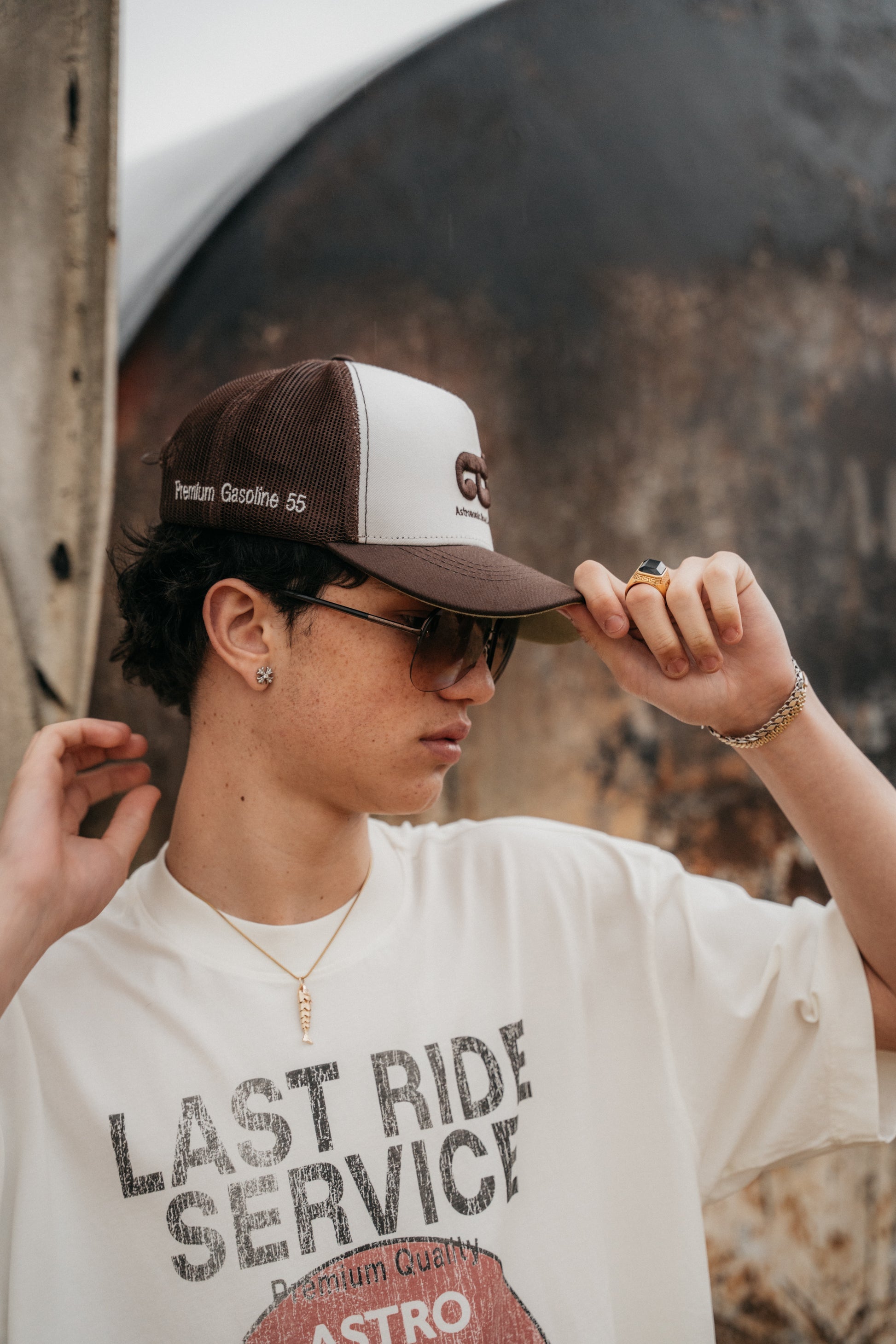 Astronomic Gorra Ready To Ride - Crema y Café