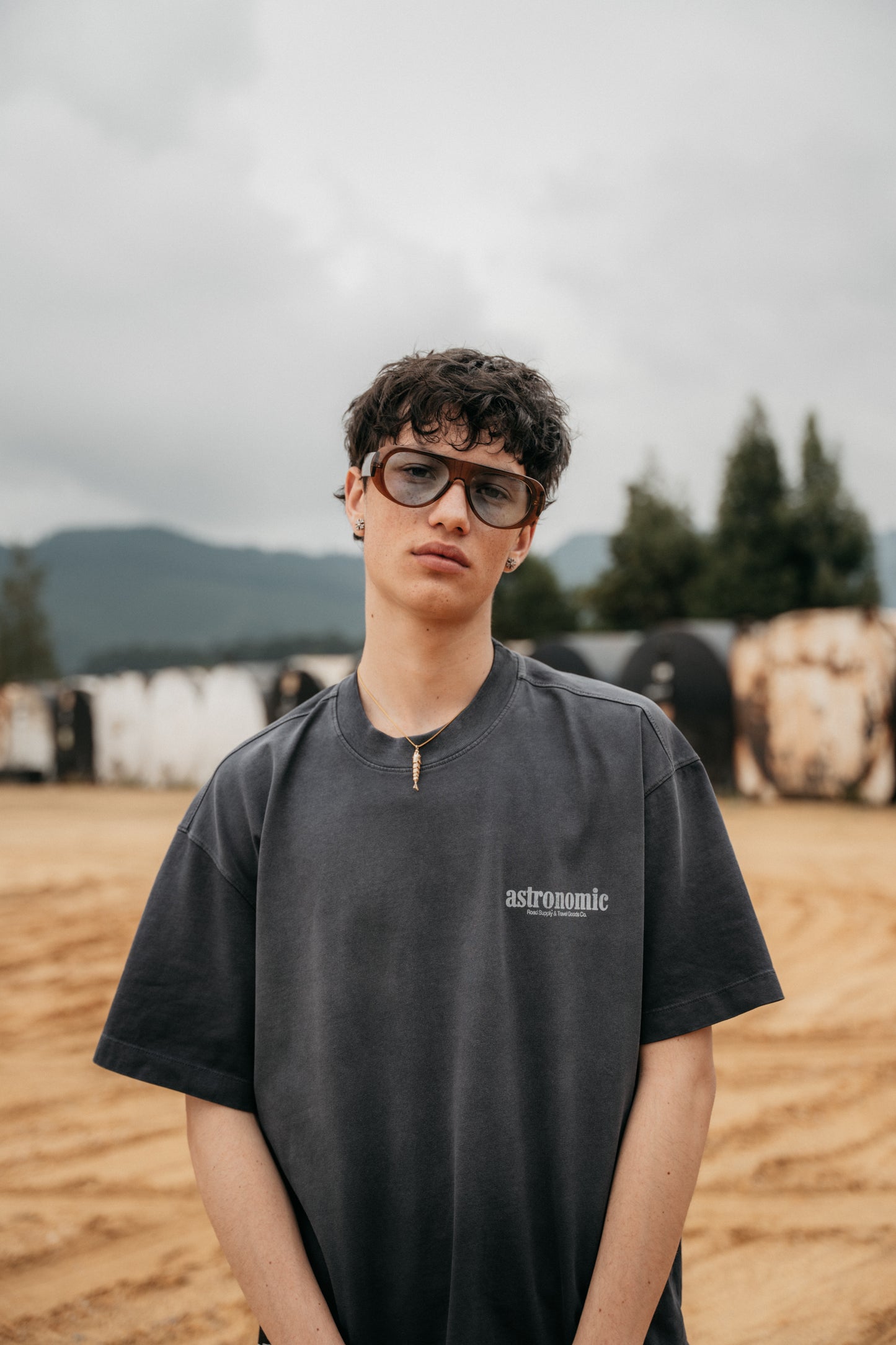 Astronomic Camiseta Road Supply - Gris Degradé