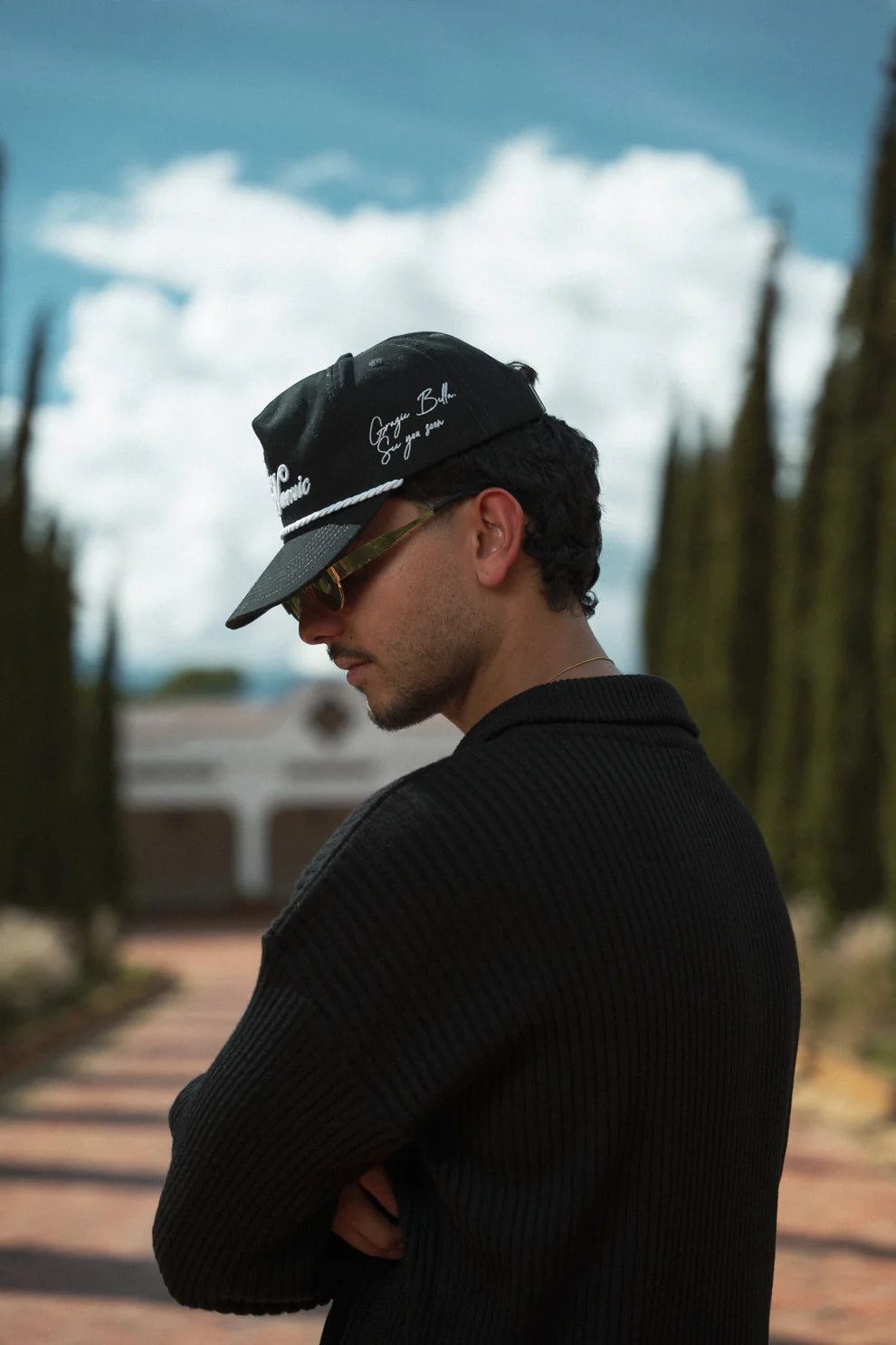 Astronomic Gorra Golfer Ciao Bella - Negro